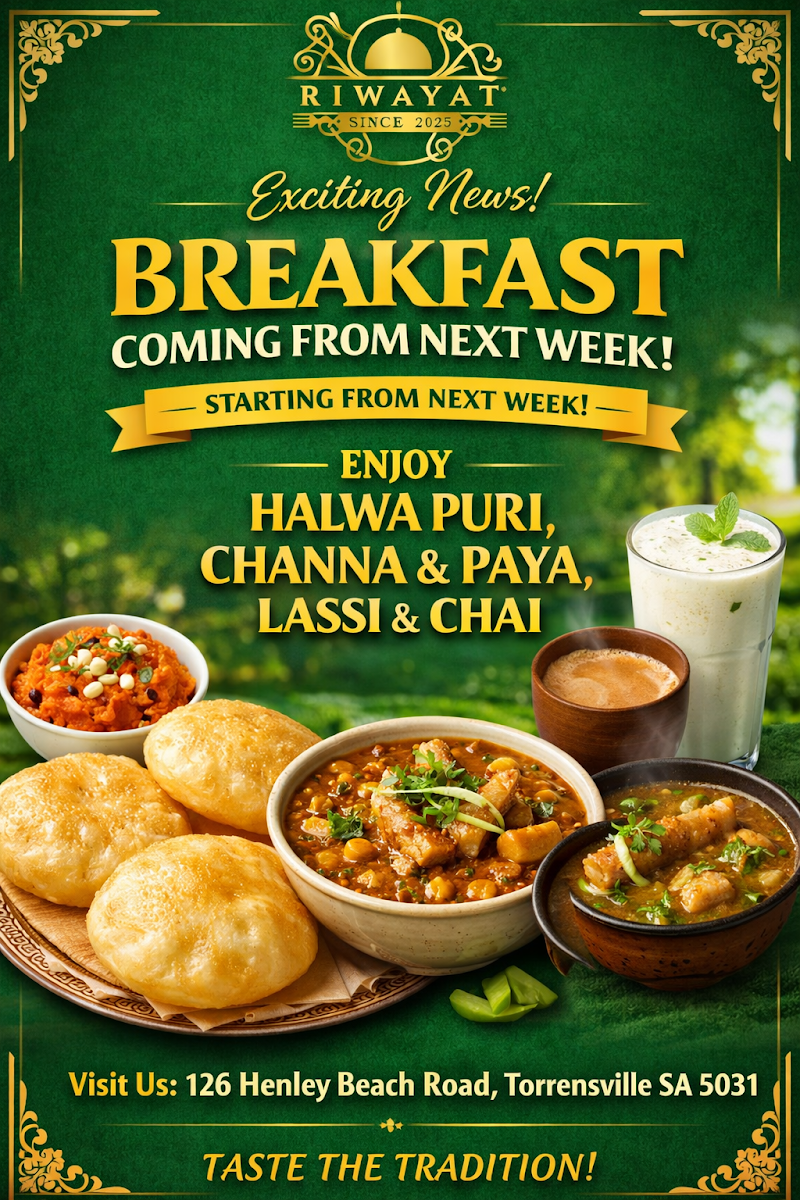 Menu, Riwayat - Traditional Pakistani Feast
