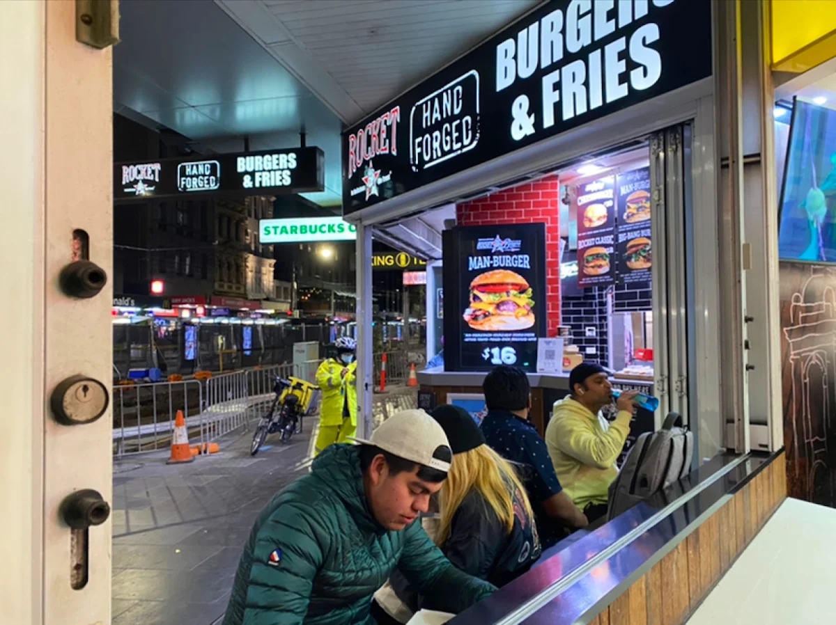 Vibe, Rocket Burgers & Fries Elizabeth Street