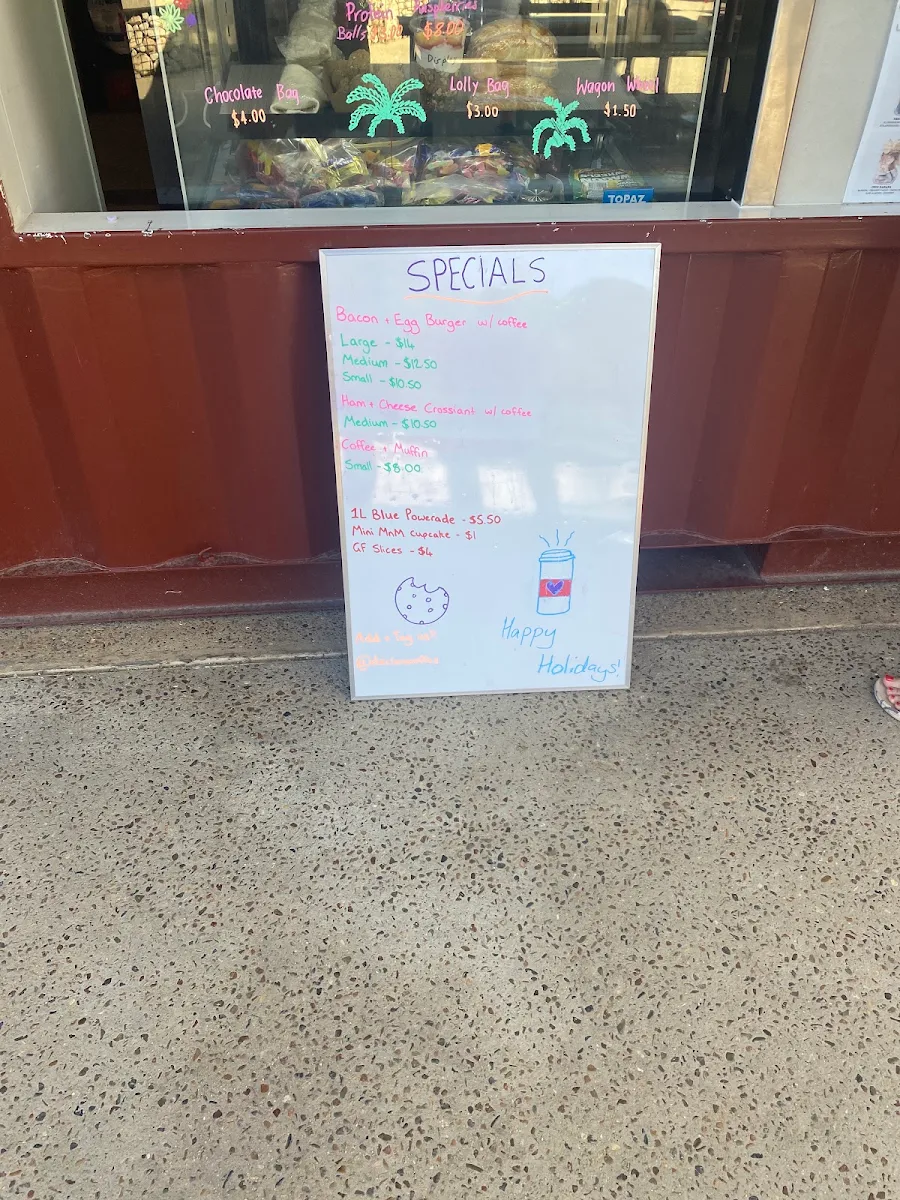 Menu, Declan's