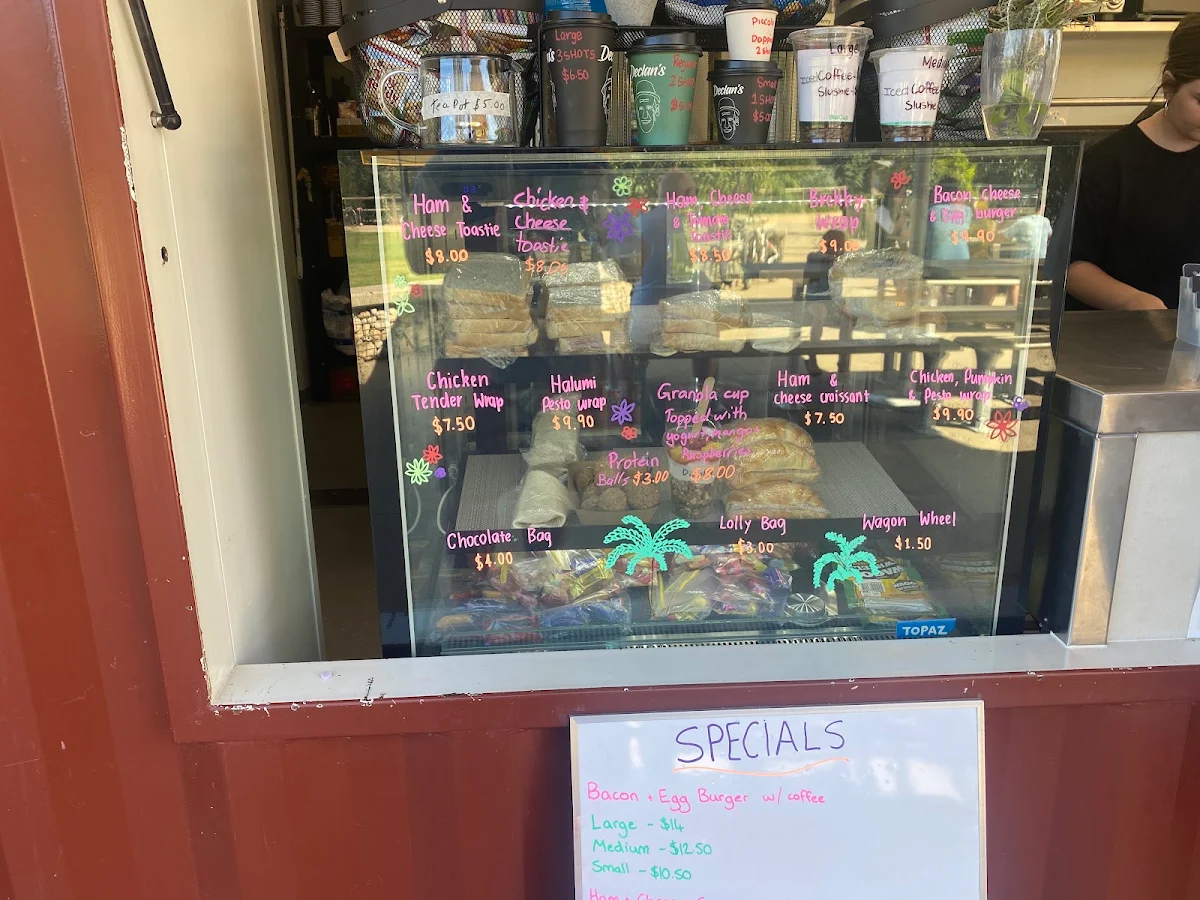 Menu, Declan's