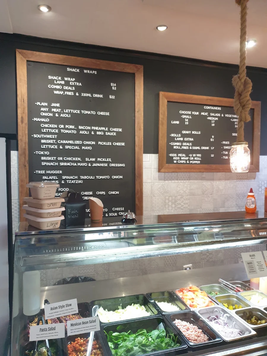 Menu, THE ROAST SHACK