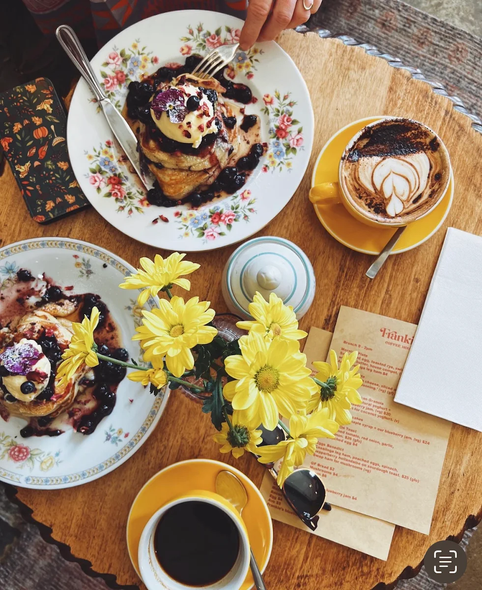 Menu, Frankie's Coffee House