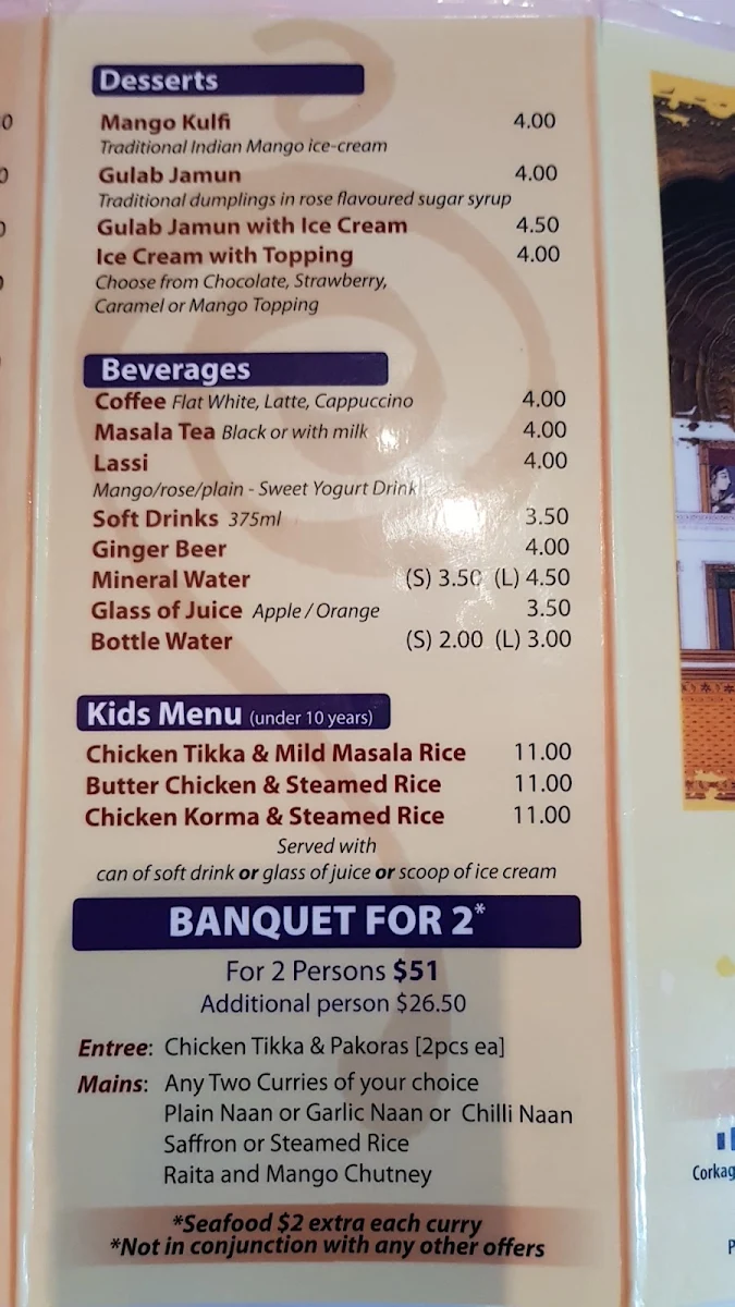 Menu, Indian Delights - Modern Indian Restaurant & Bar Miami