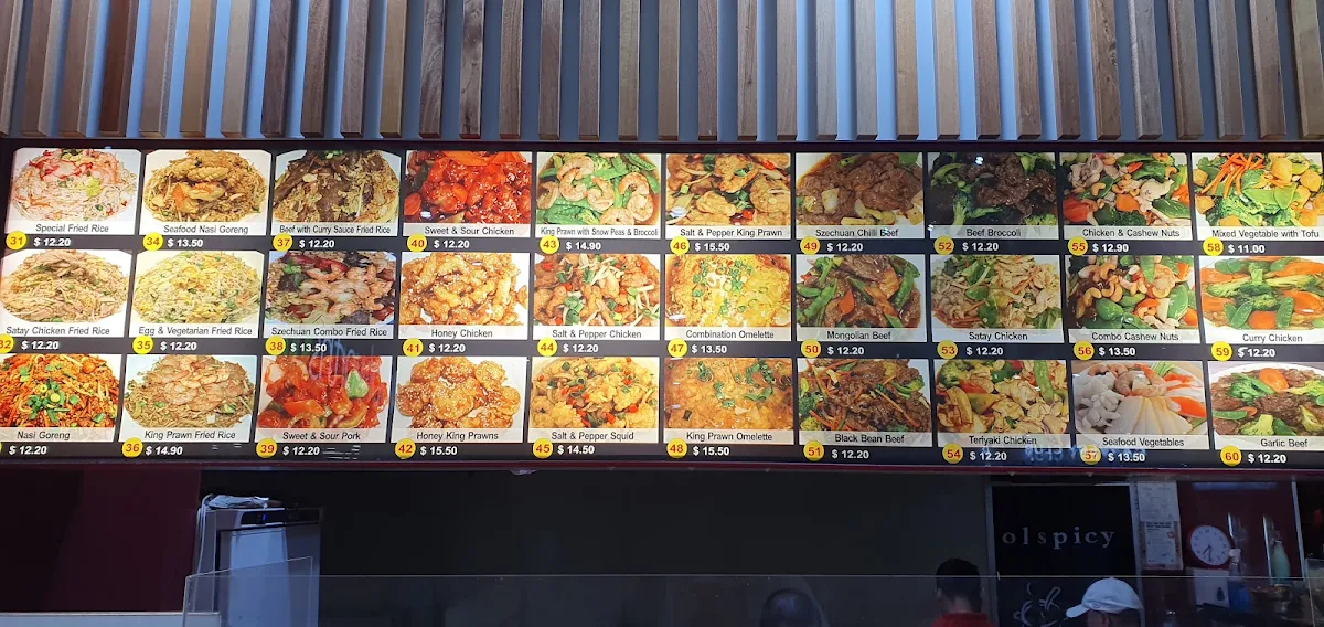 Menu, Wok Spicy