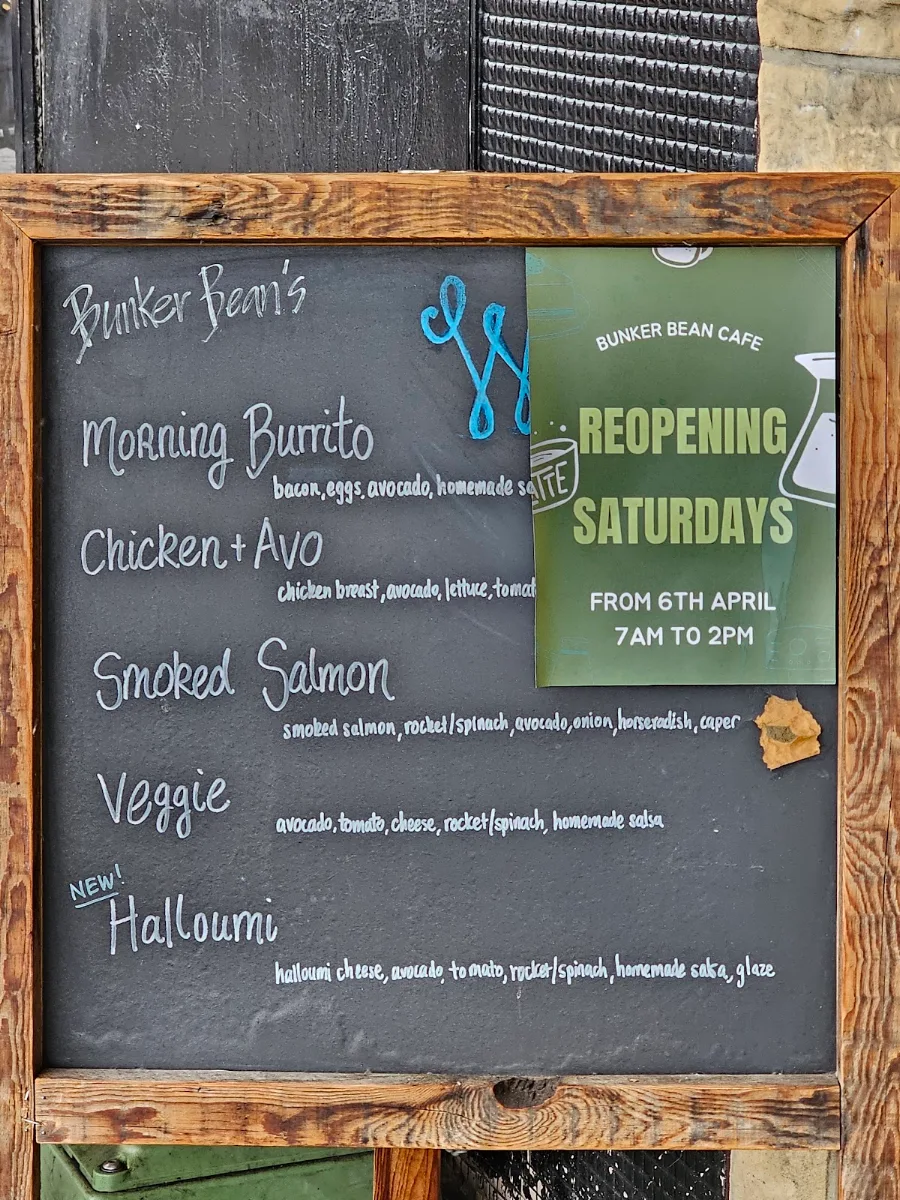 Menu, Bunker Bean