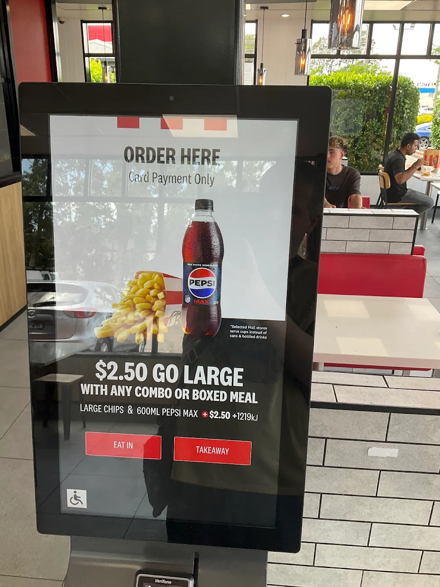 Menu, KFC Hallam