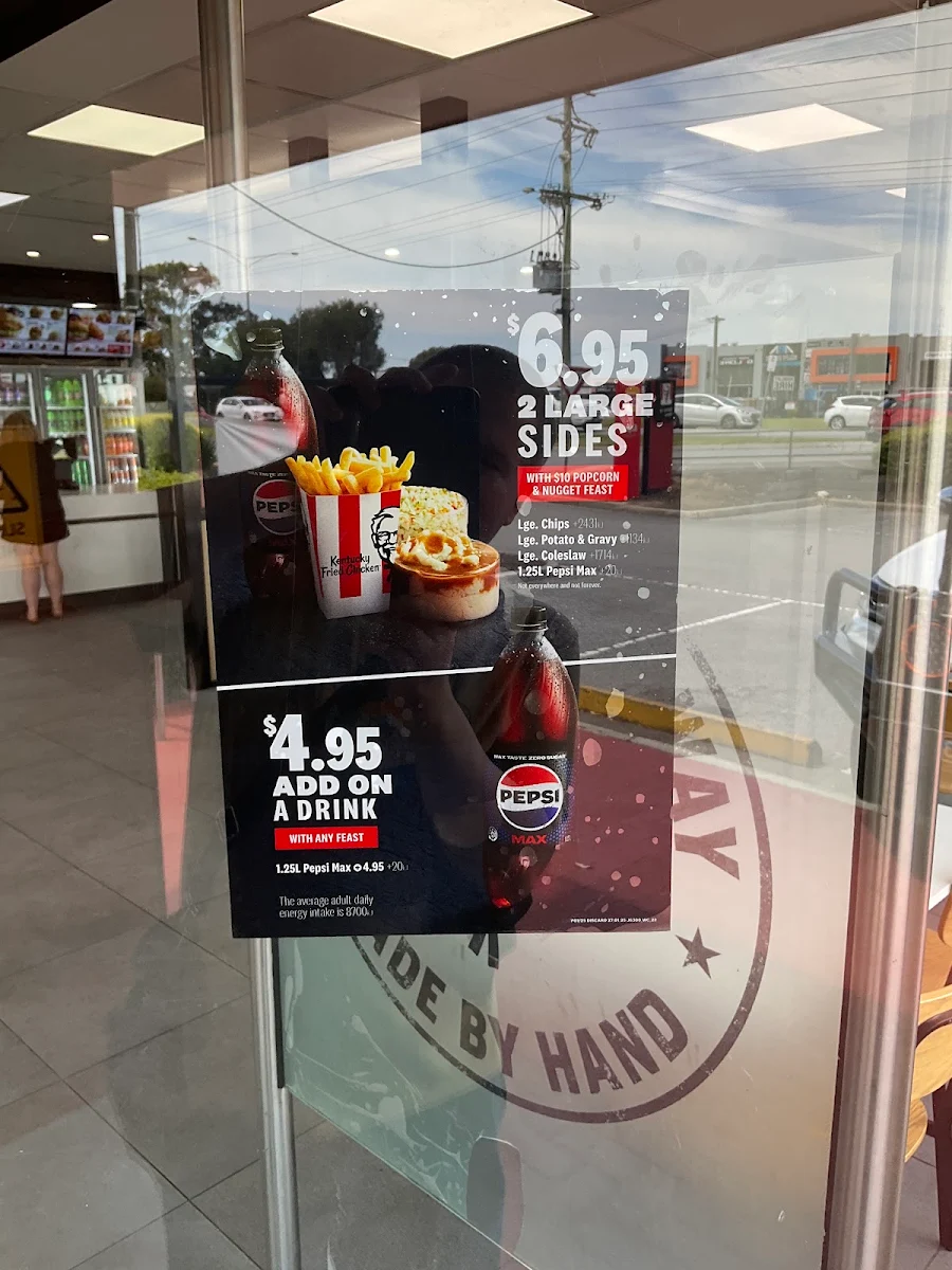 Menu, KFC Hallam
