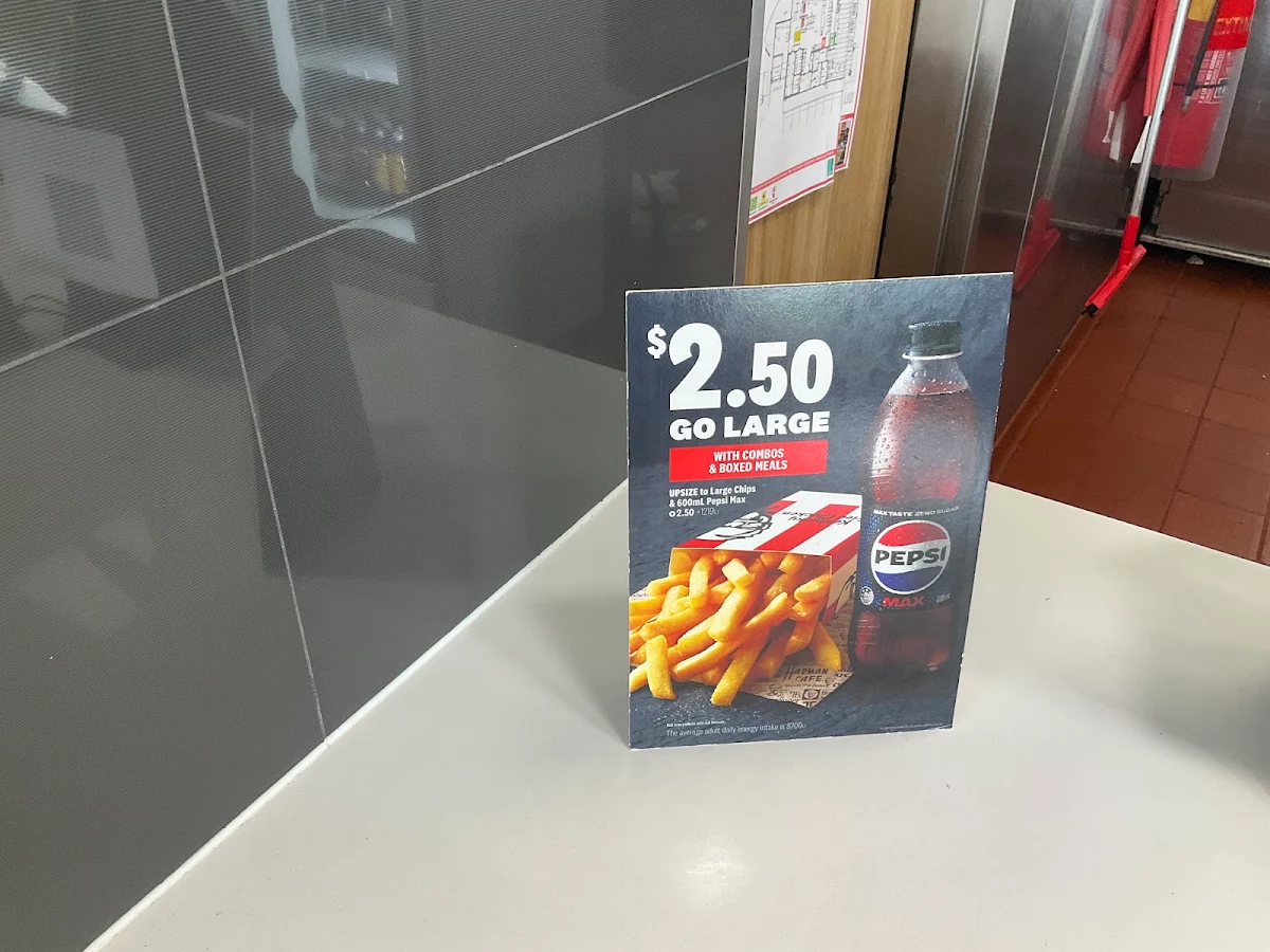 Menu, KFC Hallam