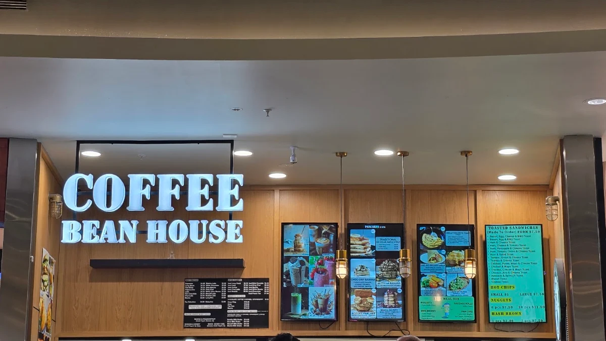 Menu, Coffee Bean House
