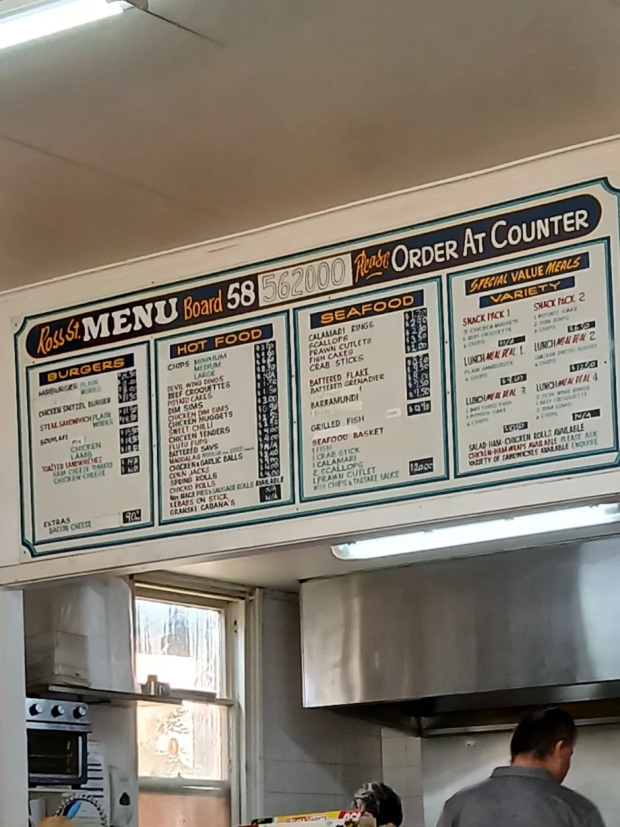 Menu, Rushworth Golden Nugget