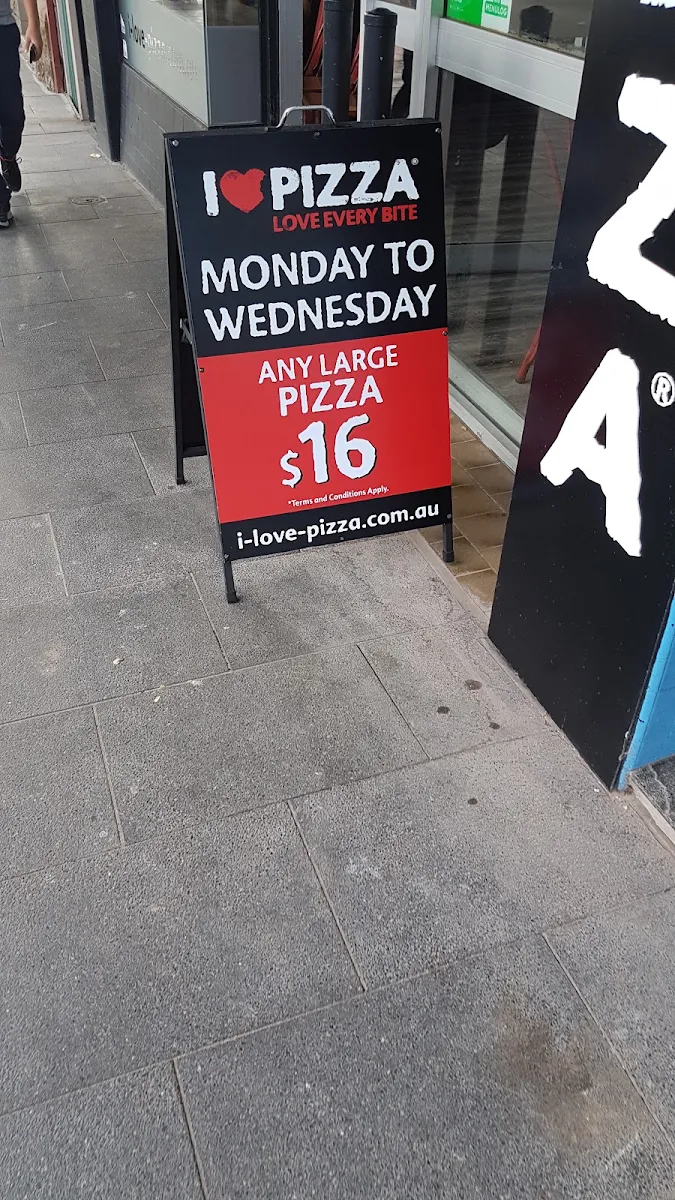 Menu, I Love Pizza Randwick