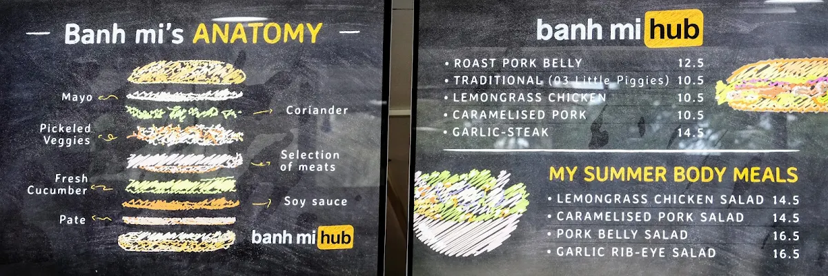 Menu, Banh Mi Hub