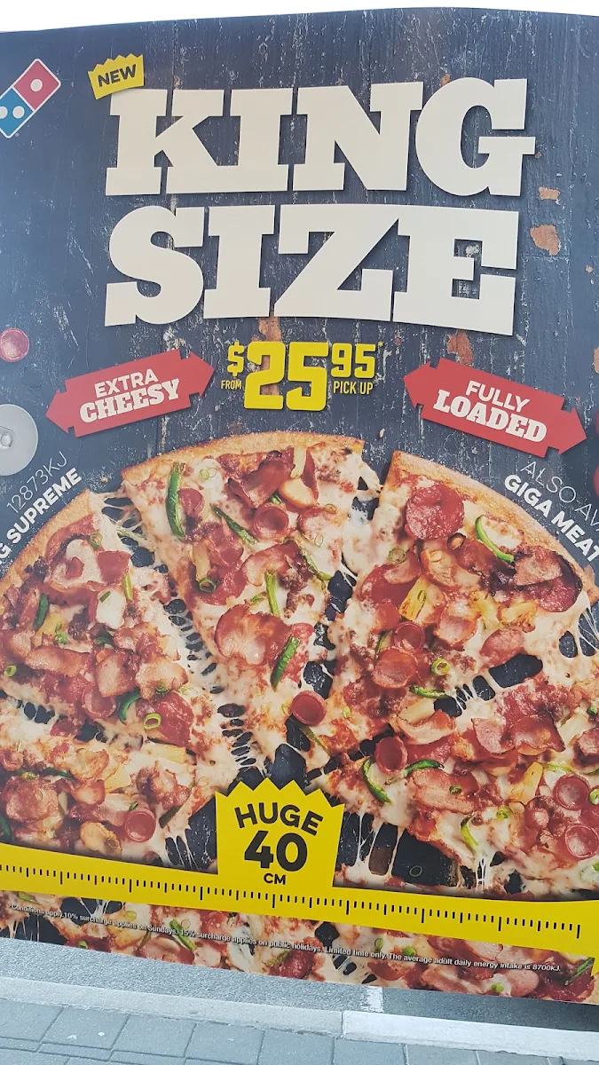 Menu, Domino's Pizza Port Kennedy