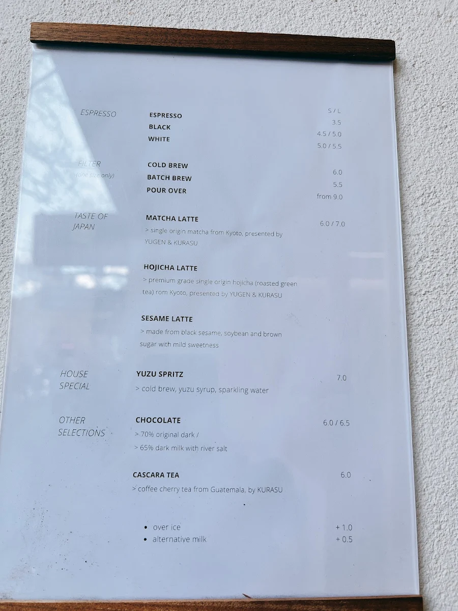 Menu, Hikari