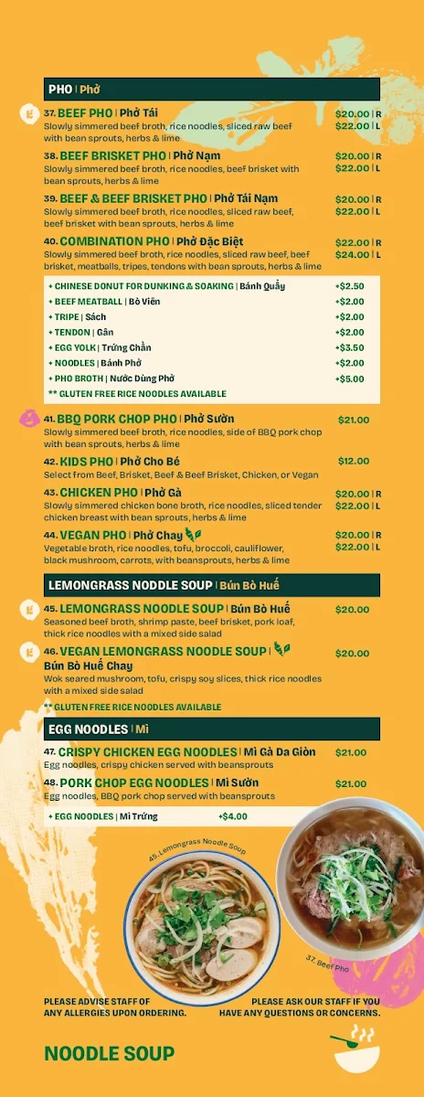Menu, Khoi Eatery Marrickville