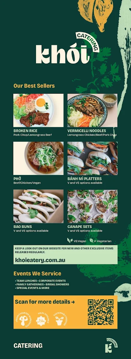 Menu, Khoi Eatery Marrickville