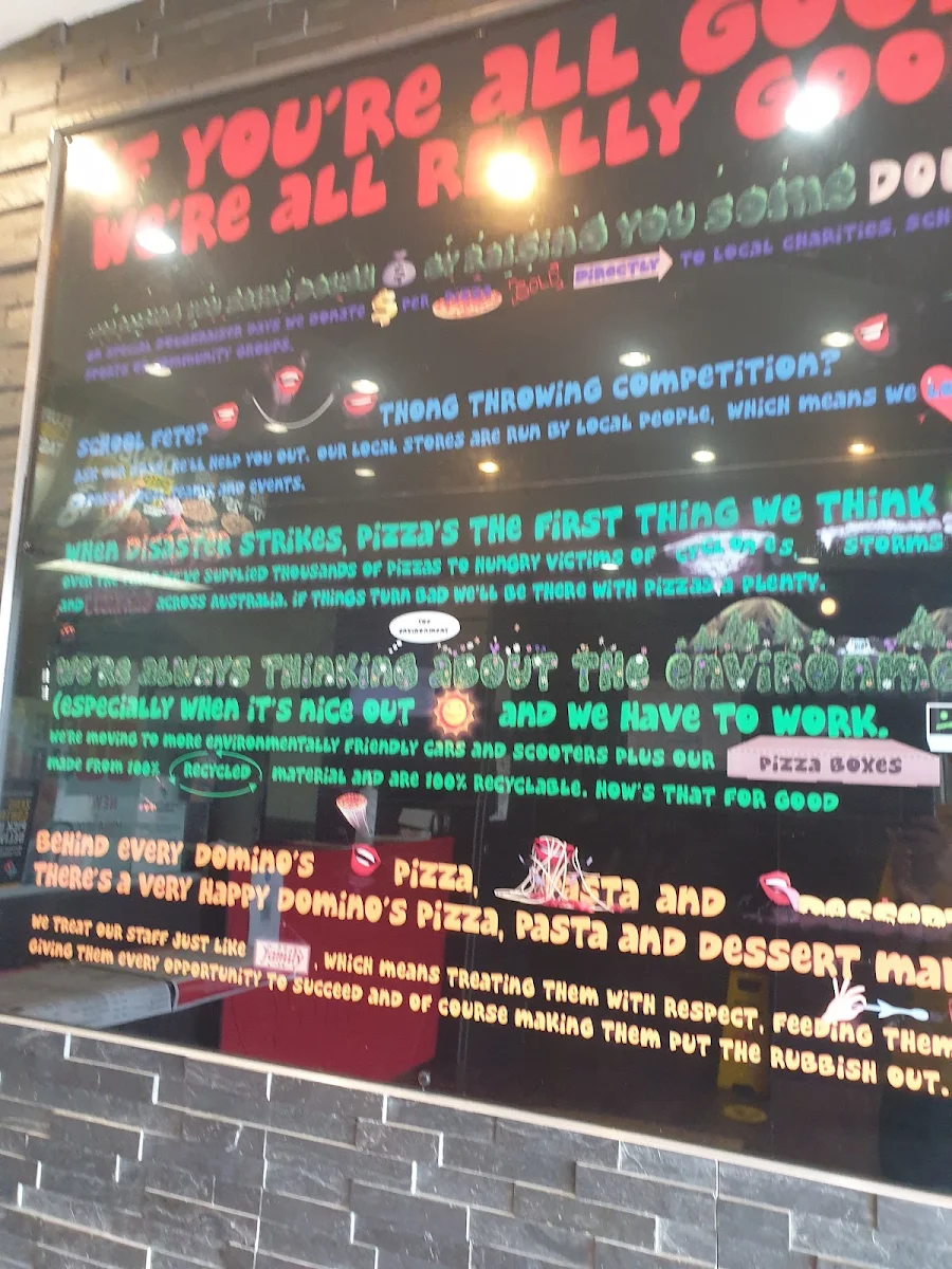 Menu, Domino's Pizza Kellyville
