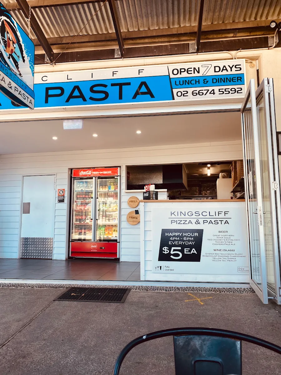 Menu, Kingscliff Pizza and Pasta