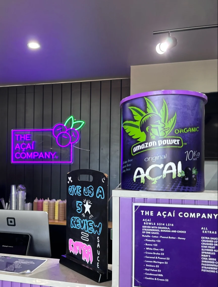 Menu, The Açaì company Pascoe Vale