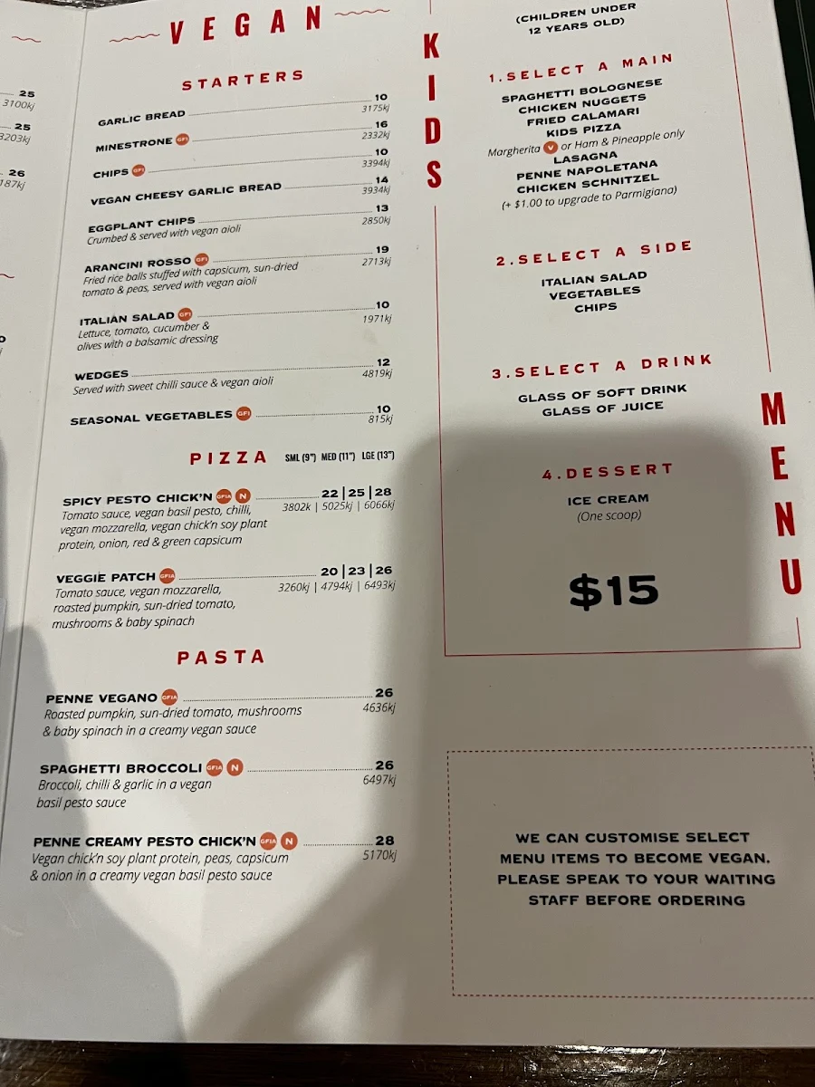 Menu, La Porchetta | Best Italian Restaurant in Colac