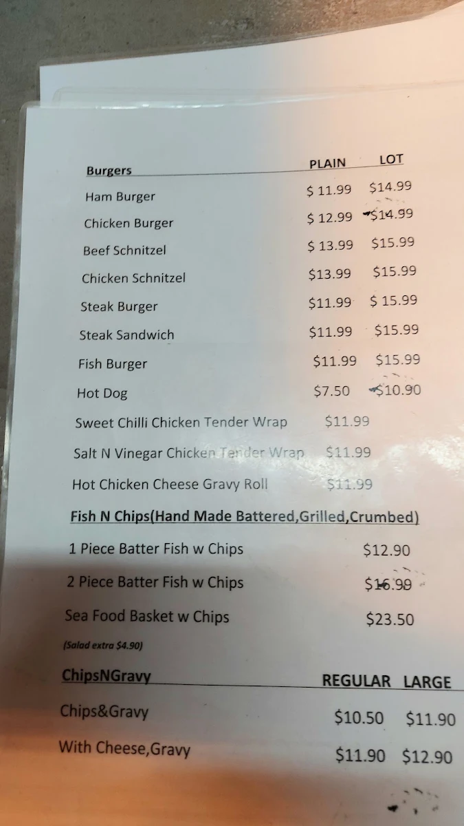 Menu, Lock Deli