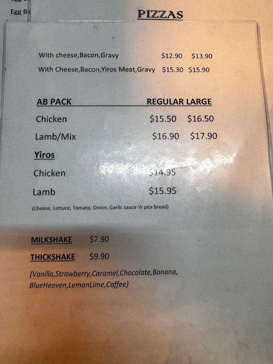 Menu, Lock Deli
