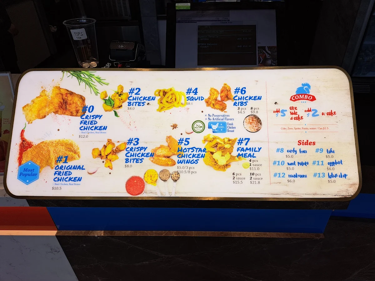 Menu, Gong cha & Hot Star Hurstville