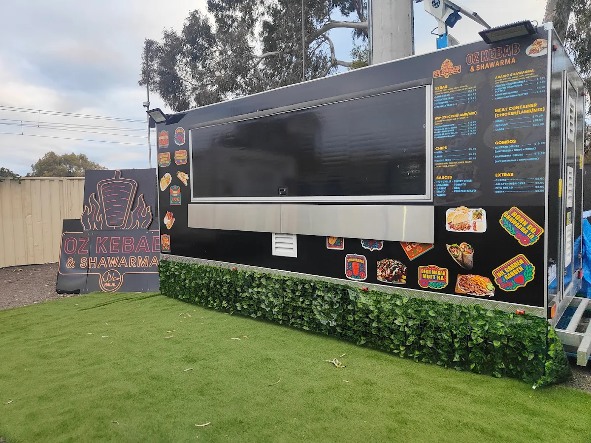 Menu, OZ Kebab and Shawarma
