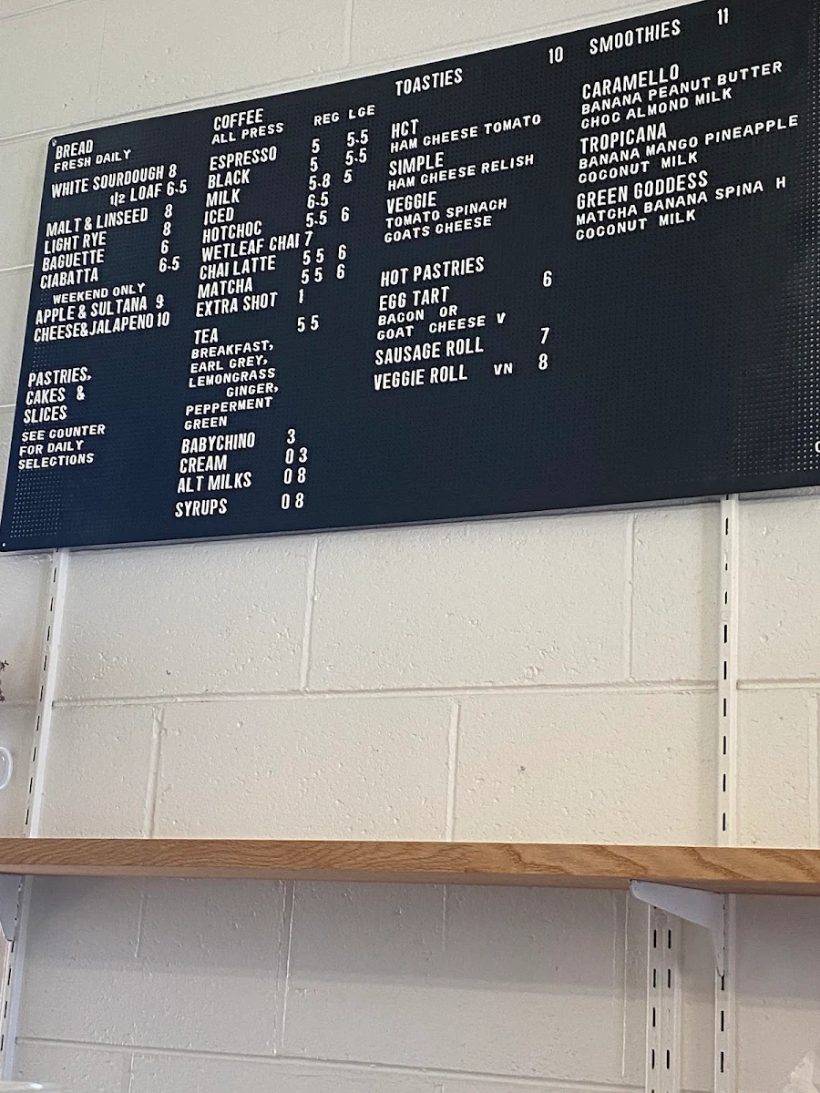 Menu, The Penguin Pantry