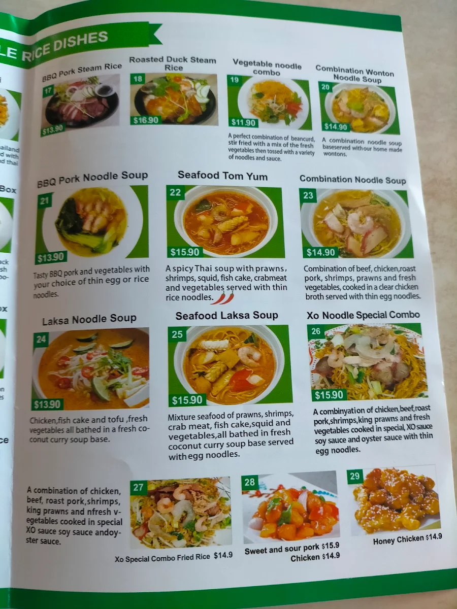 Menu, DancinWok & Sushi Master