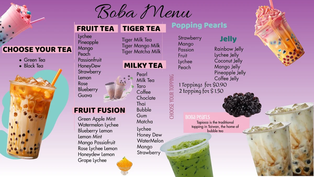 Menu, Creative Cakes & Bakes