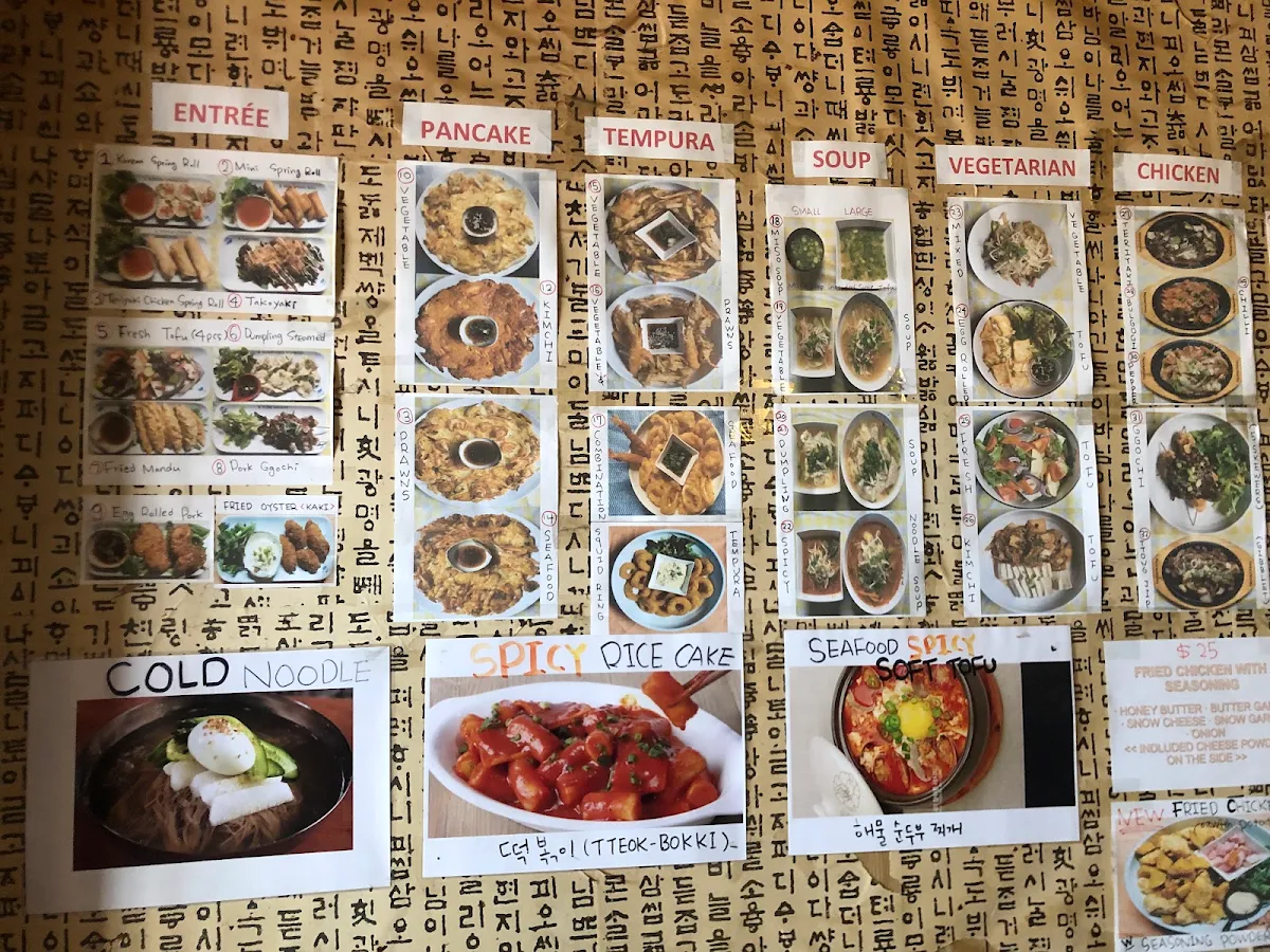 Menu, Open Korea