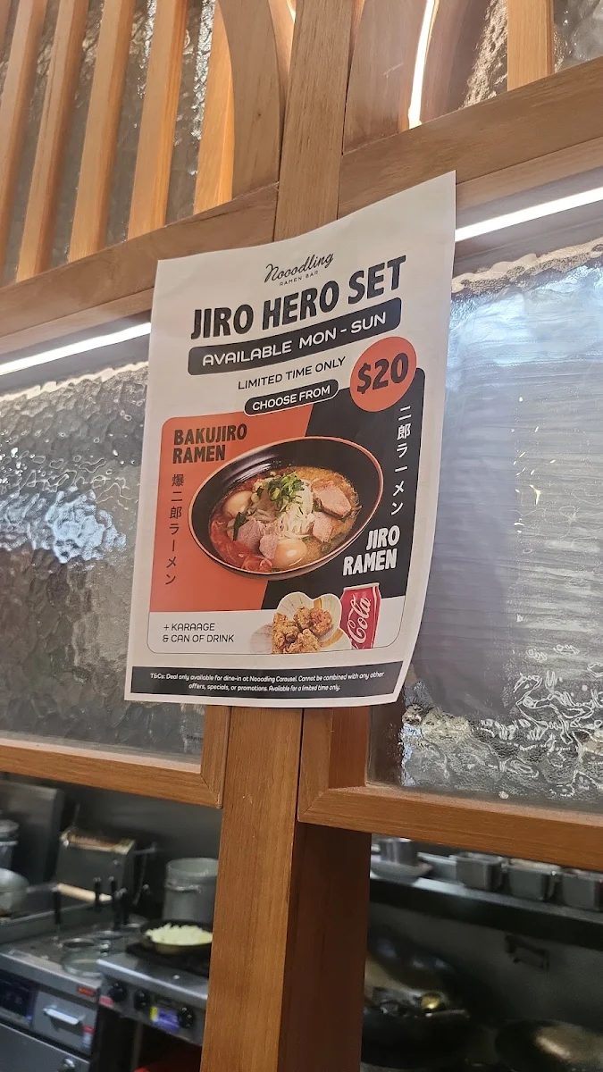 Menu, Nooodling