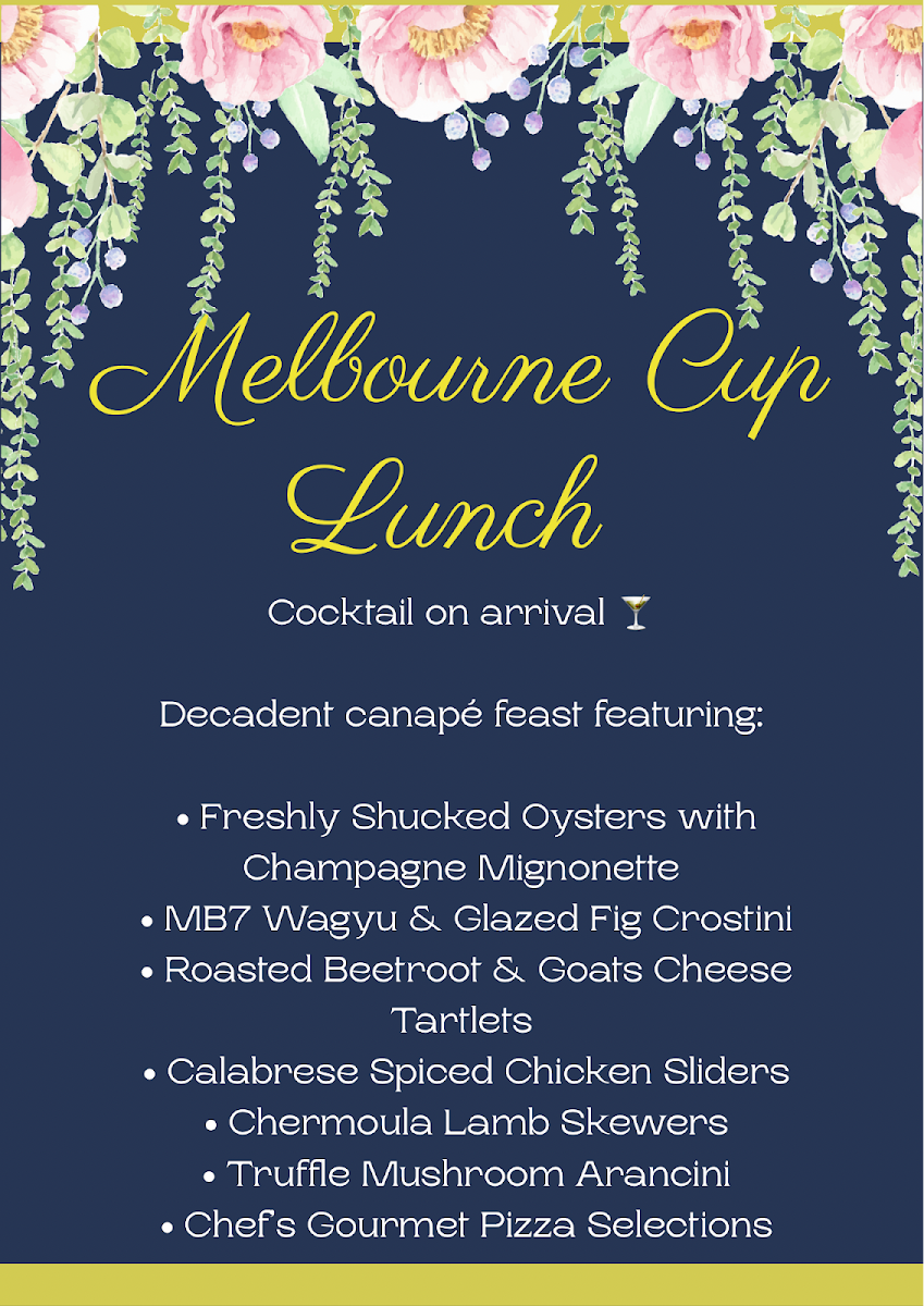Menu, Mr PP's Rooftop and Laneway