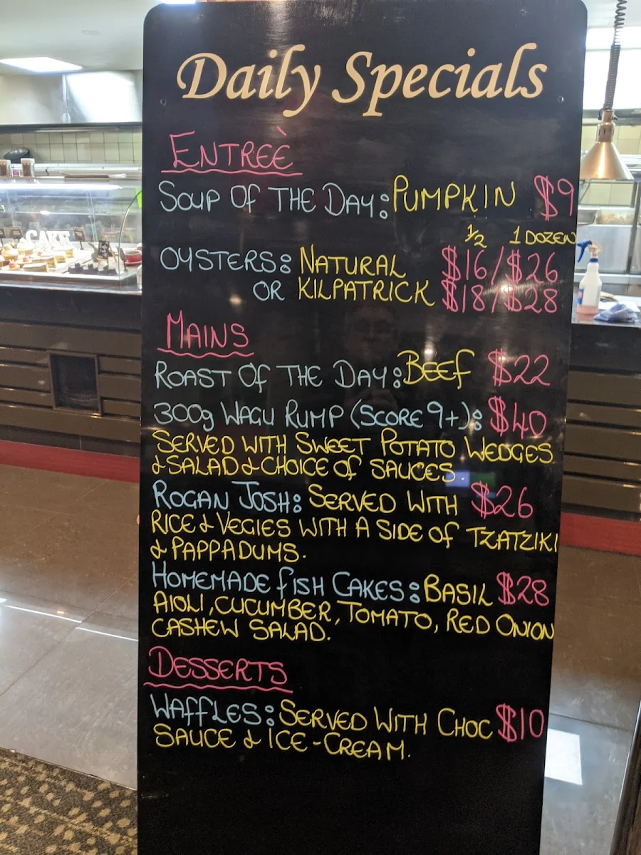 Menu, Kealba Hotel