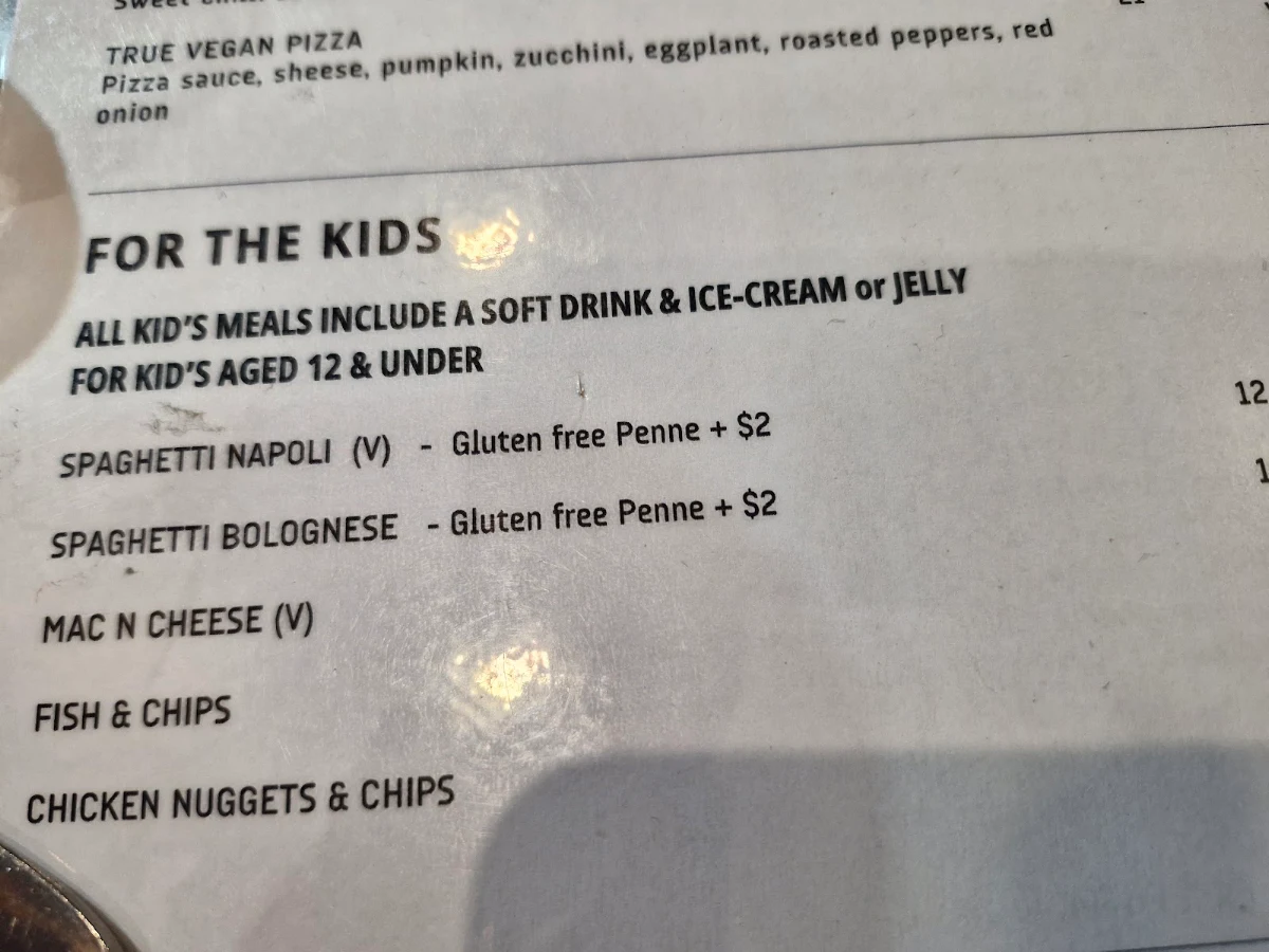 Menu, Kealba Hotel