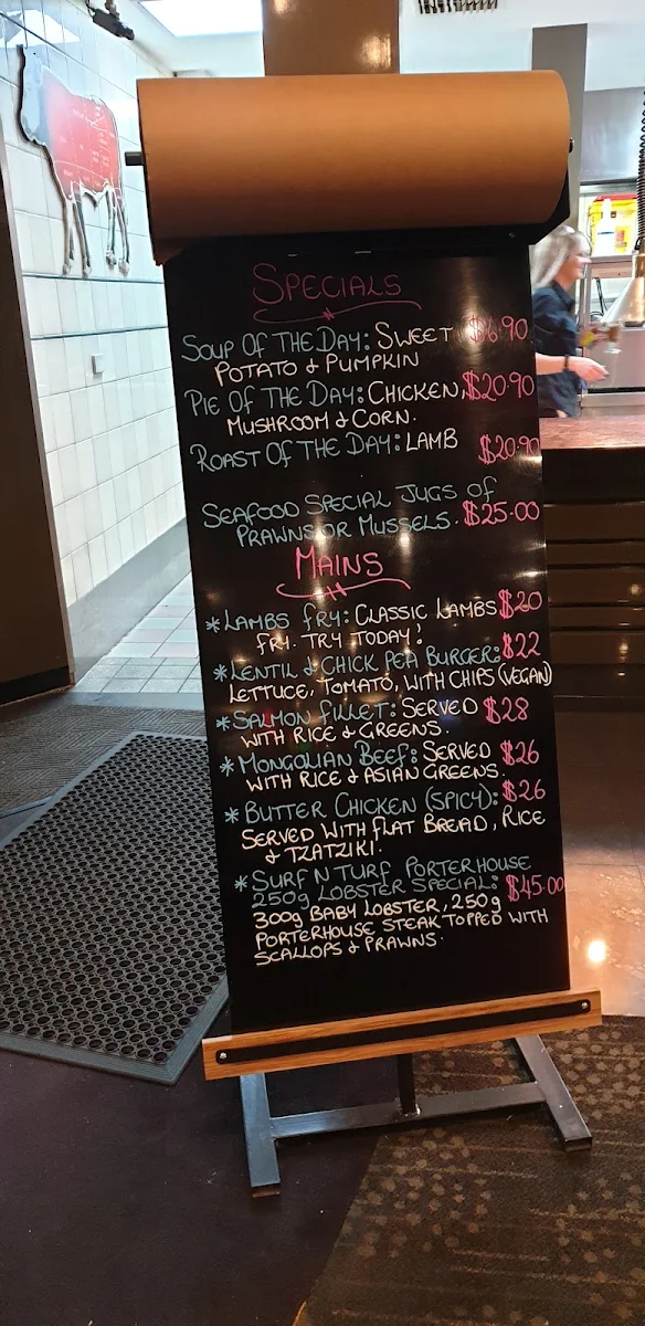 Menu, Kealba Hotel