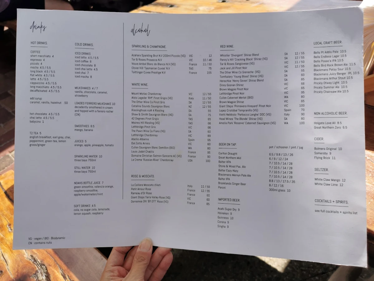 Menu, Doc Hughes