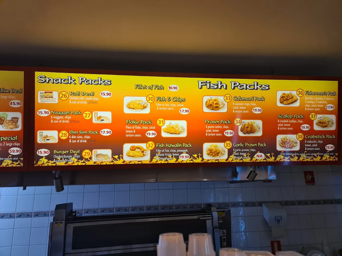 Menu, Wodonga Charcoal Chicken