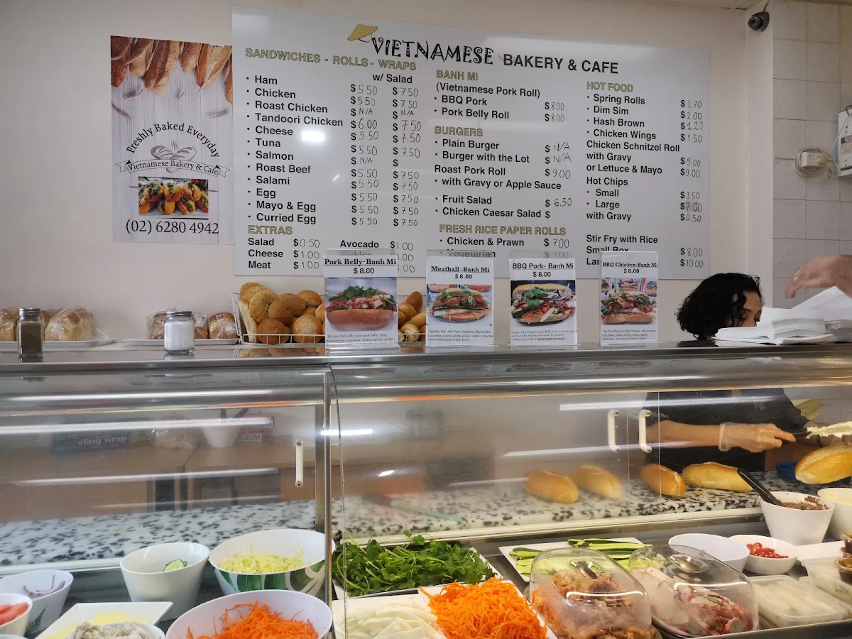 Menu, Vietnamese Bakery & Cafe