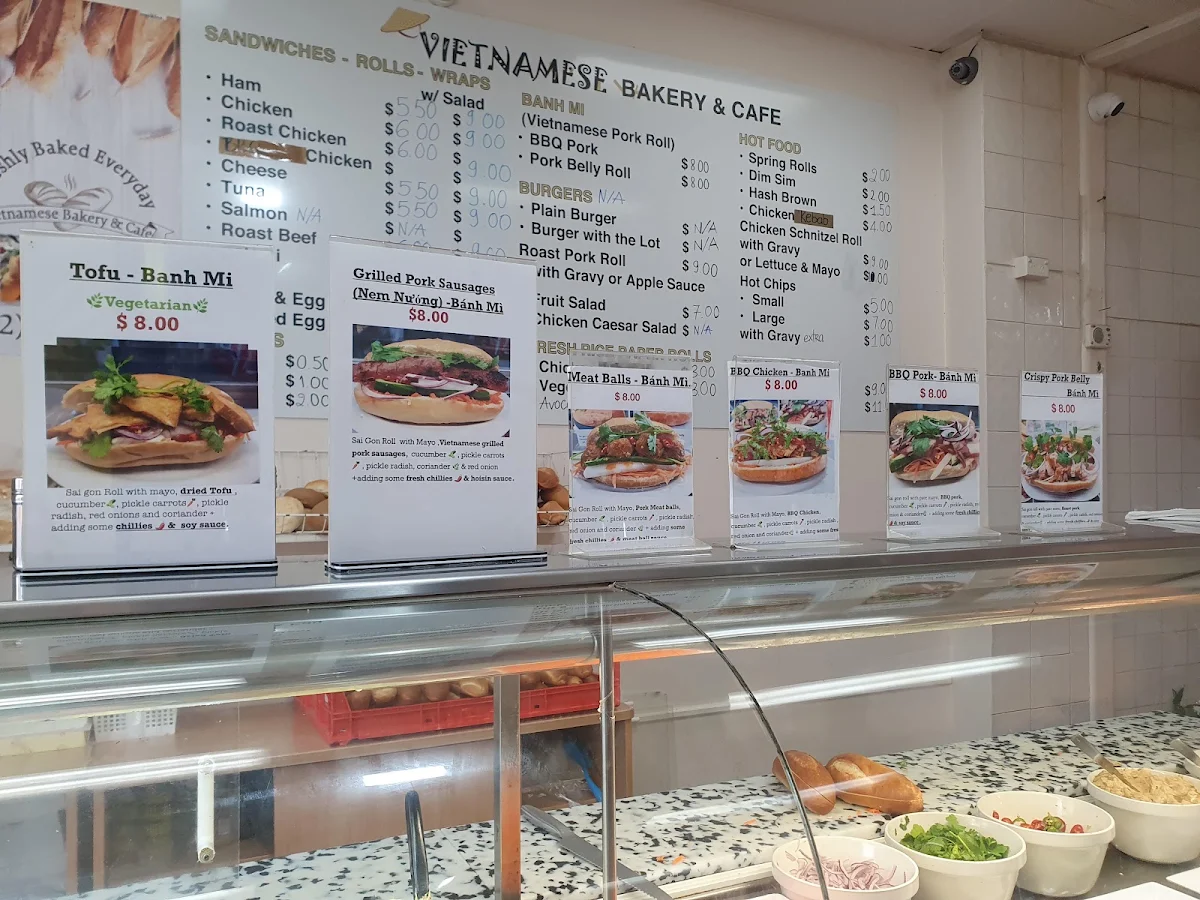 Menu, Vietnamese Bakery & Cafe