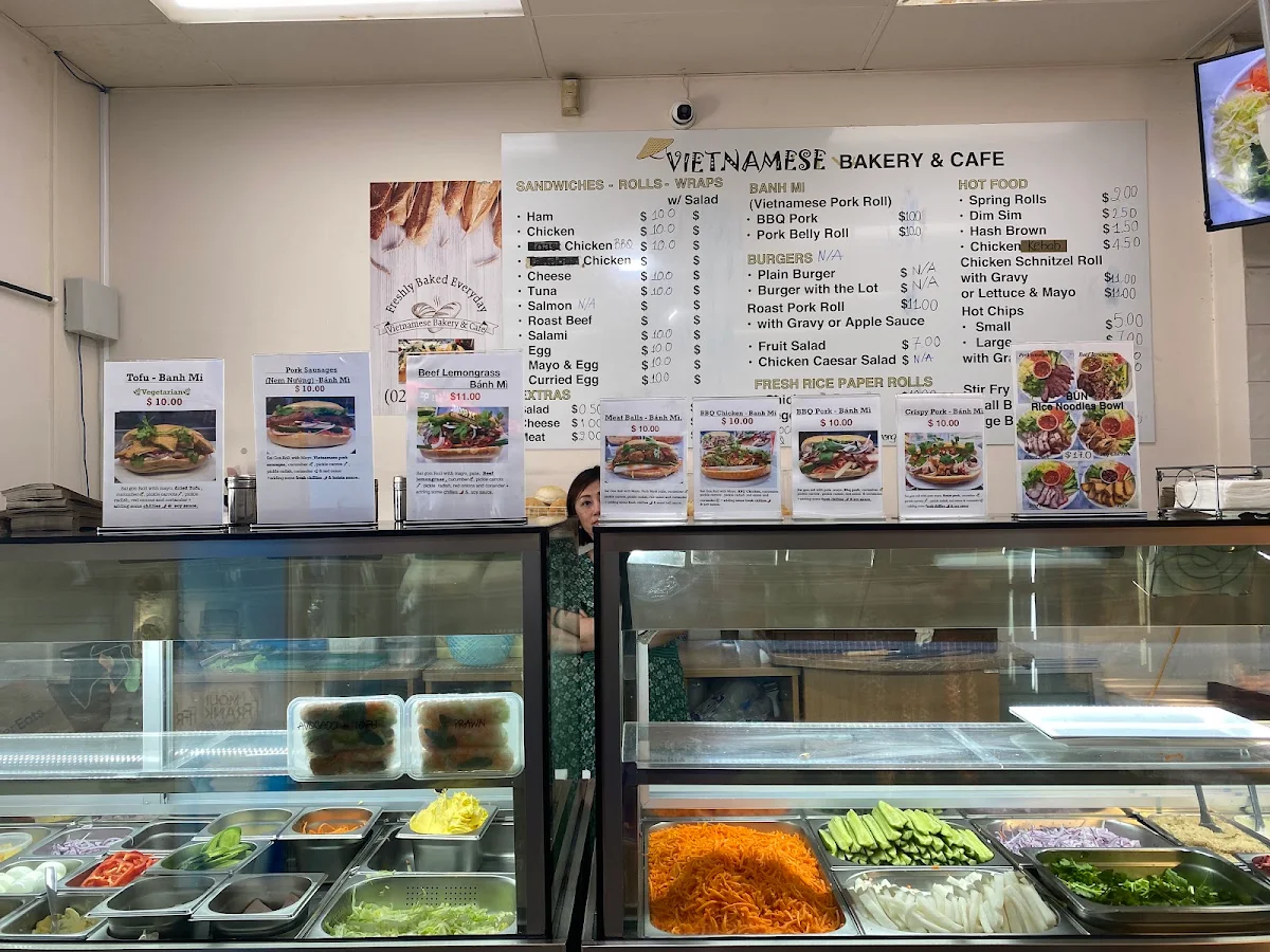 Menu, Vietnamese Bakery & Cafe