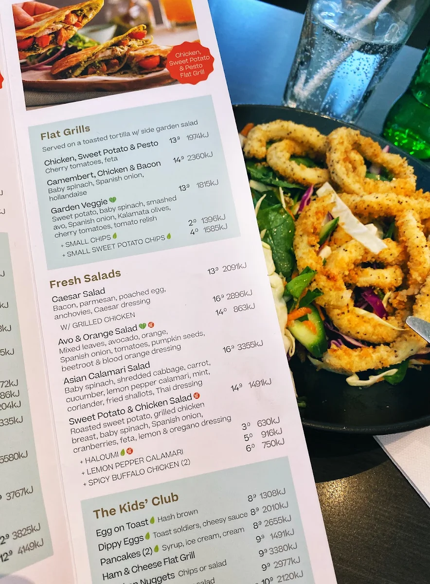 Menu, The Coffee Club Cafe - Knox Ozone VIC