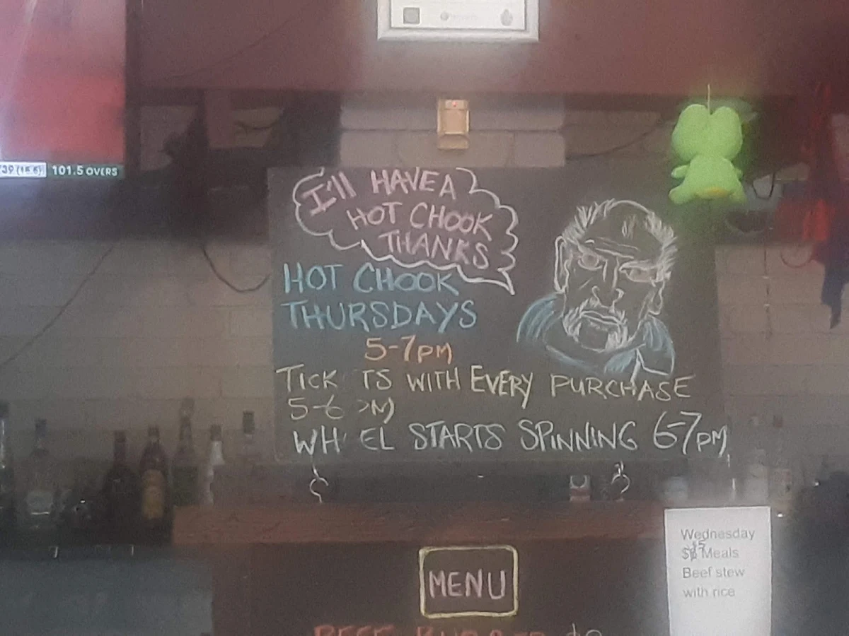 Menu, Peninsula Tavern