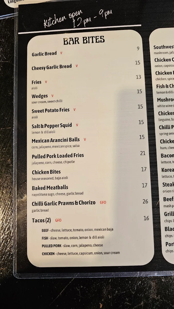 Menu, VAT 116