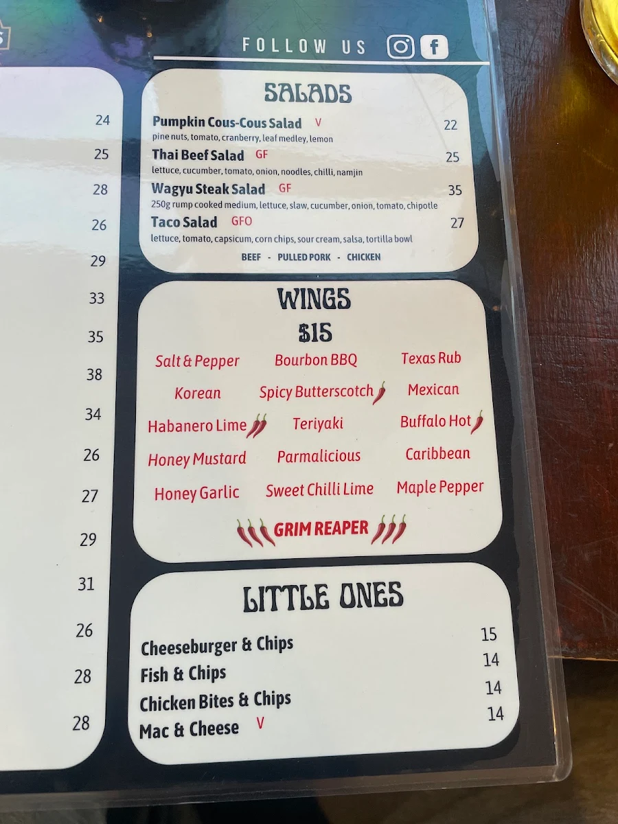 Menu, VAT 116