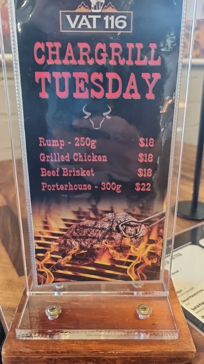 Menu, VAT 116