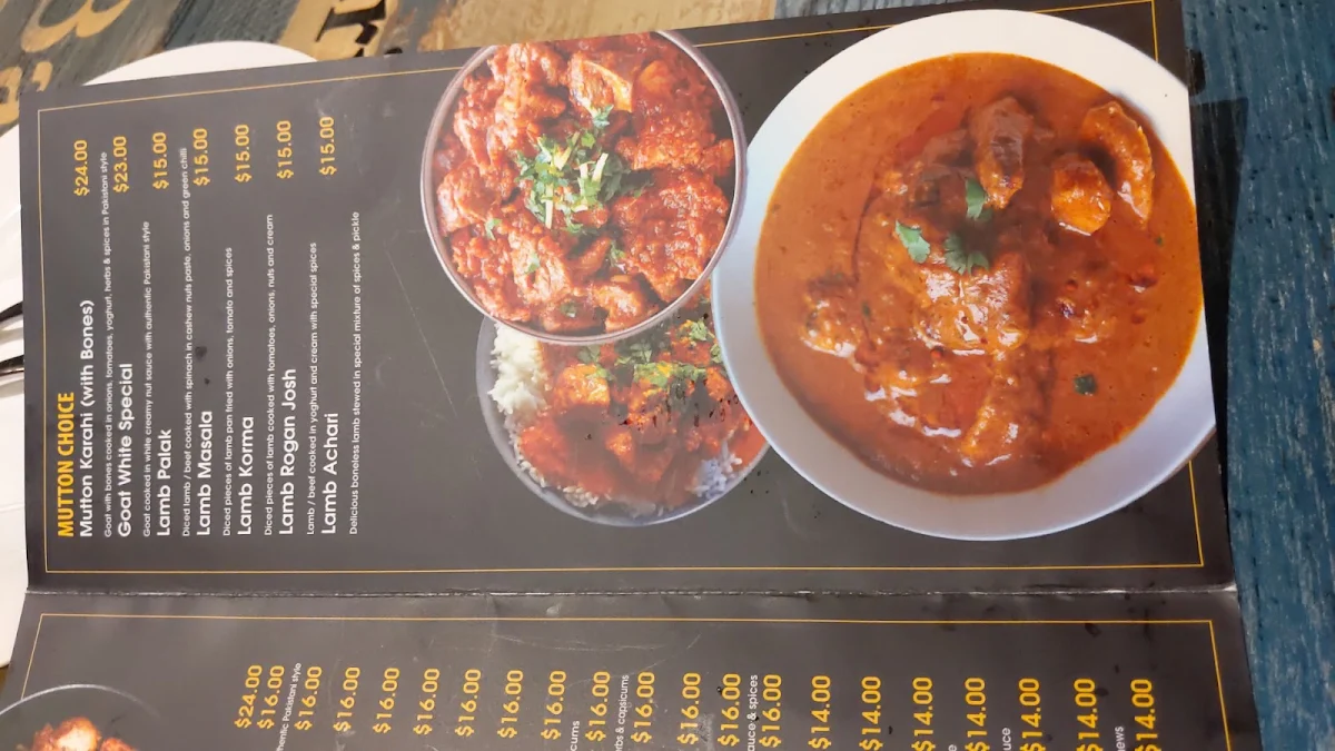 Menu, Ziyka Restaurant