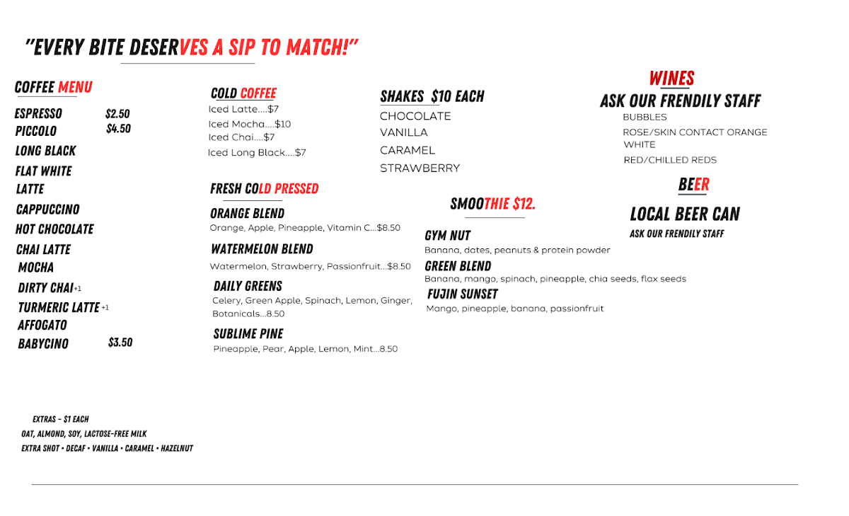 Menu, Scott's Luncheonette & Bar
