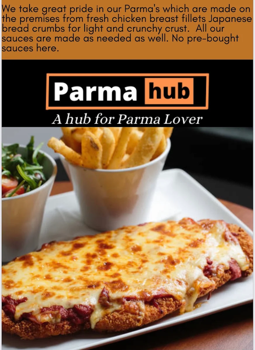 Menu, Parma Hub Chirnside park restaurants